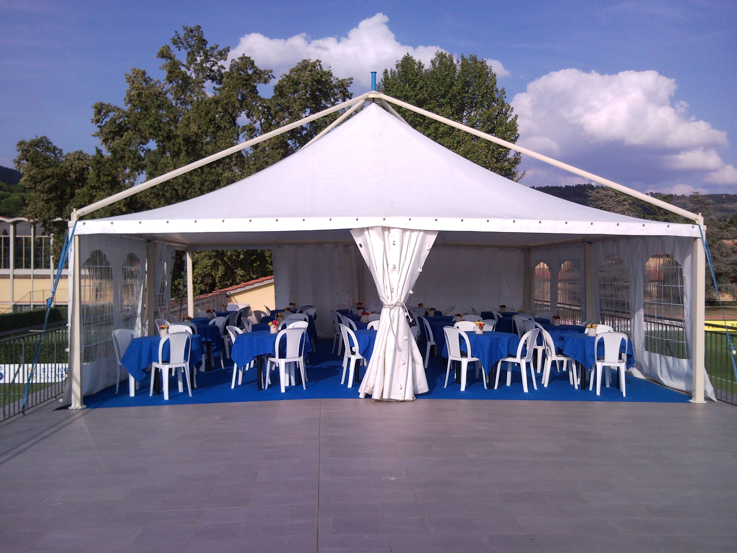 Gazebo 8x8 centro tecnico coverciano