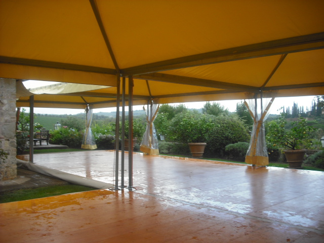 Gazebo con pedana